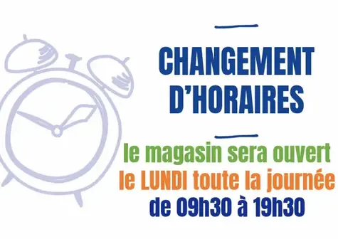 Nouveaux horaires