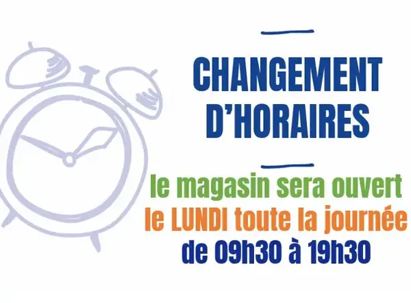 Nouveaux horaires