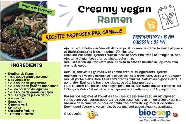 La recette de Camille